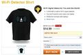 Ejemplo de producto híbrido: camiseta con detector de wifi